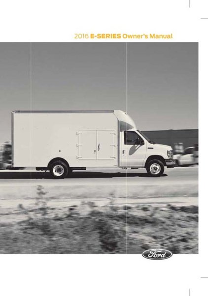 2016 Ford E-150, E-250, E-350, E-450 Owner's Manual