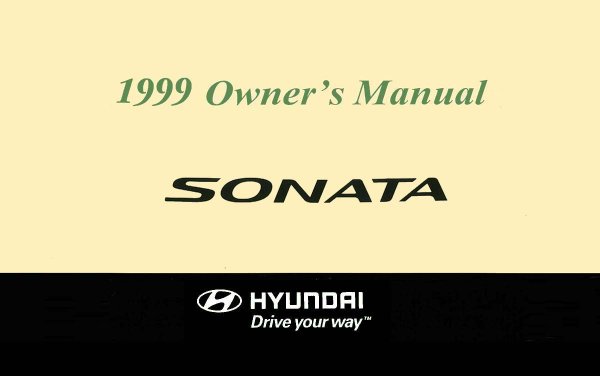 1999 Hyundai Sonata Owner's Manual