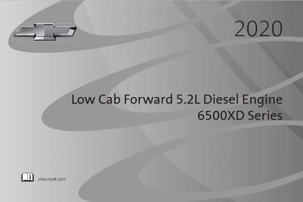 2020 Chevrolet LOW CAB Owner's Manual