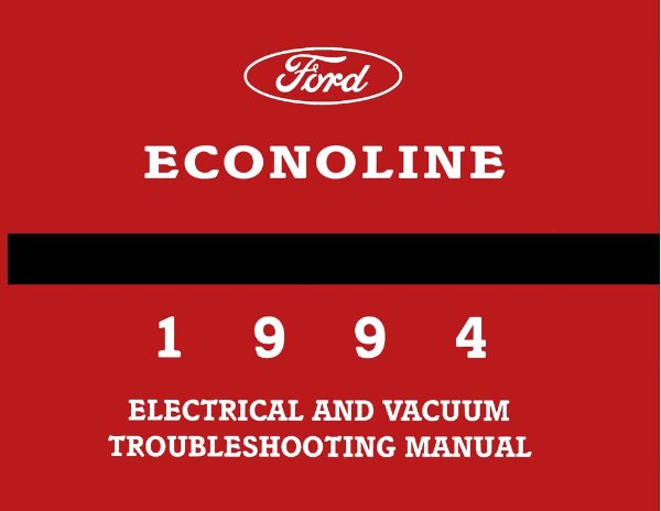 1994 Ford Truck Econoline Wiring Diagrams Manual