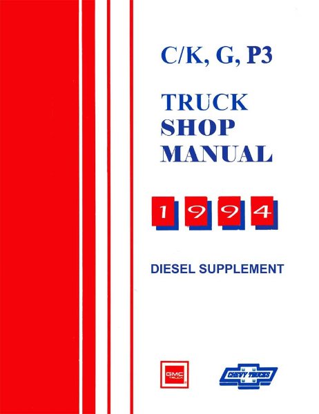1994 Chevrolet Truck Diesel Engine Factory Shop Service Manual