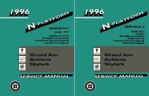 1996 Buick Skylark, Achieva, Grand Am Factory Shop Service Manual