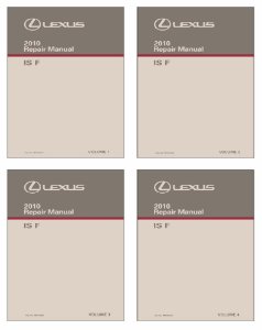 2010 Lexus IS F Factory Shop Service Manual