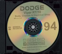 1994 DODGE VIPER RT-10 Body, Chassis & Electrical Service Manual sample image