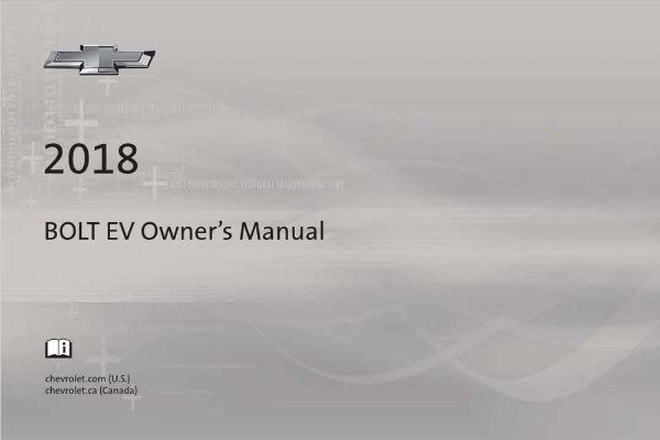 2018 Chevrolet Bolt EV Owner's Manual