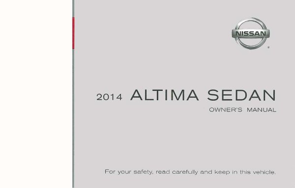 2014 Nissan Altima Sedan Owner's Manual