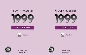 1999 Chevrolet Truck Tracker Factory Shop Service Manual