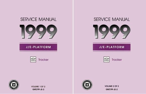 1999 Chevrolet Truck Tracker Factory Shop Service Manual