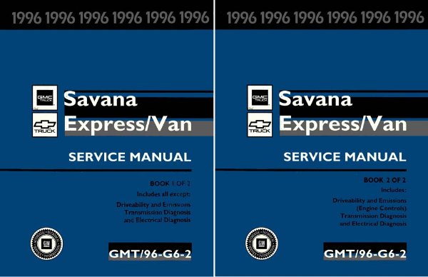 1996 Chevrolet Truck Express, Savana Factory Shop Service Manual