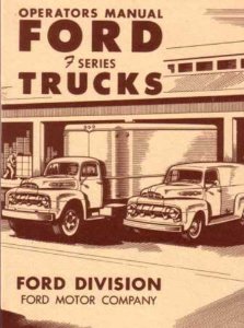 1951 Ford F-Series Truck Owner's Manual