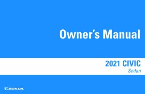 2021 Honda Civic Sedan Owner's Manual