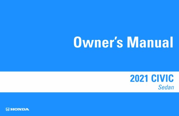 2021 Honda Civic Sedan Owner's Manual