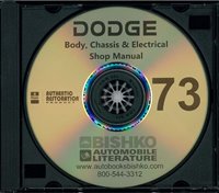1973 DODGE Body, Chassis & Electrical Service Manual sample image