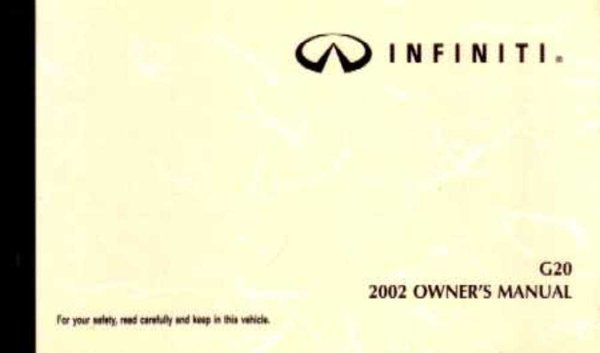 2002 Infiniti G20 Owner's Manual