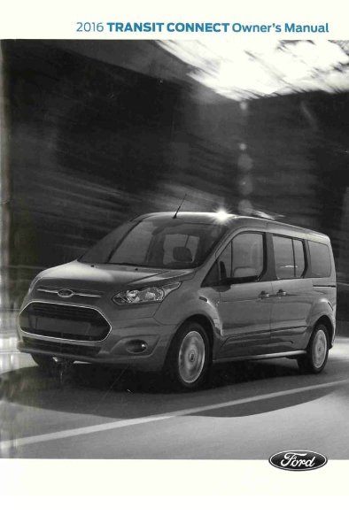 2016 Ford Transit Connect Owner's Manual