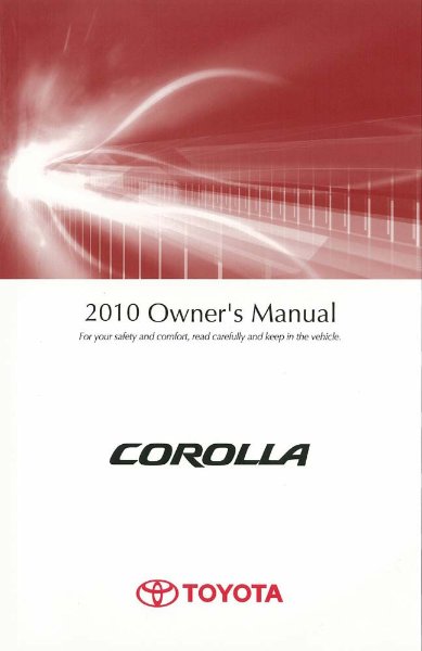 2010 Toyota Corolla Owner's Manual
