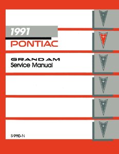 1991 Pontiac Grand Am Factory Shop Service Manual