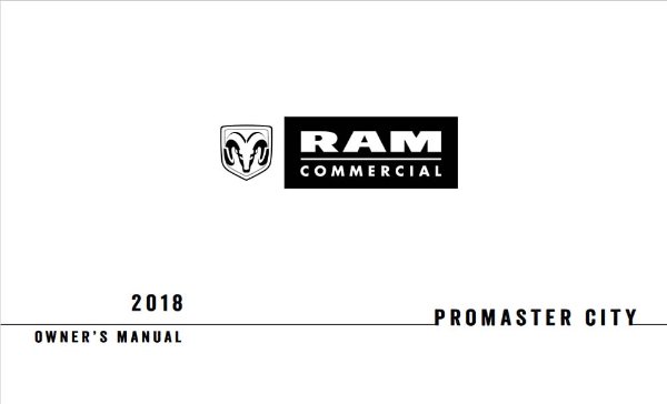 2018 Dodge Promaster City Owner's Manual
