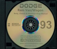 1993 DODGE RWD VAN & WAGON Body, Chassis & Electrical Service Manual sample image
