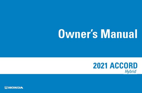 2021 Honda Accord Hybrid Owner's Manual