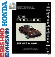 1979 HONDA PRELUDE Body, Chassis & Electrical Service Manual sample image