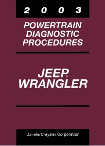 2003 Jeep Wrangler Factory Shop Service Manual