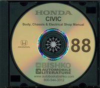 1988 HONDA CIVIC Body, Chassis & Electrical Service Manual w/ETM Manual sample image