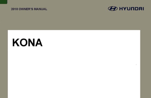 2018 Hyundai Kona Owner's Manual