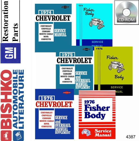 1974–1976 Chevrolet All Models Fisher Body Factory Shop Service Manual