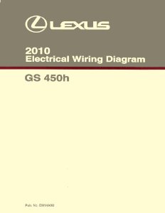 2010 Lexus GS 450h Wiring Diagrams Manual