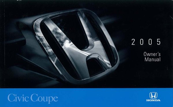 2005 Honda Civic Coupe Owner's Manual