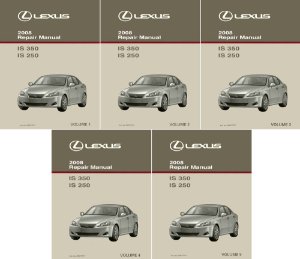 2008 Lexus IS 350 IS 250 Factory Shop Service Manual
