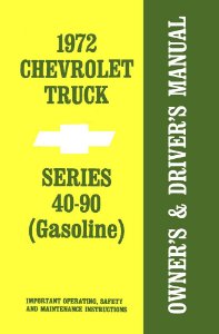 1972 Chevrolet C/K 10, C/K 20, C/K 30 Owner's Manual
