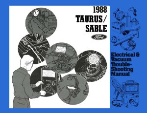 1988 Ford Taurus, Sable Wiring Diagrams Manual