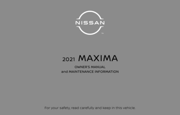 2021 Nissan Maxima Owner's Manual
