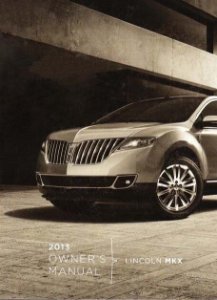 2013 Lincoln MKX Owner's Manual