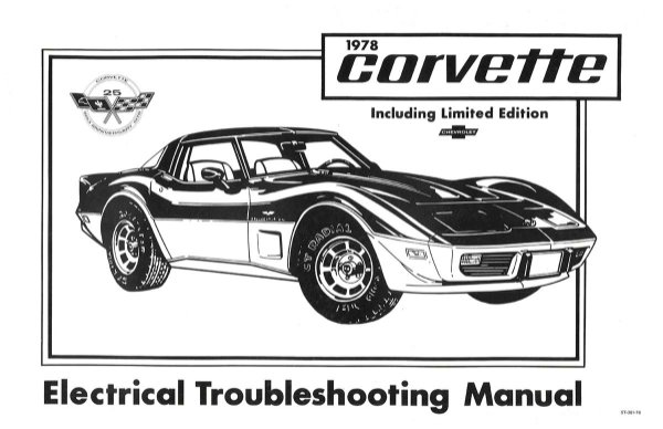 1978 Chevrolet Corvette Wiring Diagrams Manual