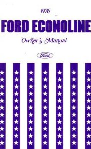 1976 Ford Econoline Owner's Manual