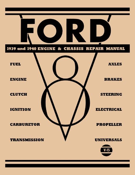 1939–1940 Ford Mercury - ENGINE, CHASSIS Factory Shop Service Manual