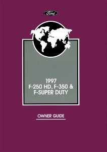 1997 Ford F-250 HD, F-350, F-SUPER DUTY Owner's Manual