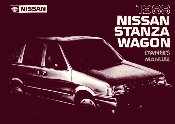 1988 Nissan Stanza Owner's Manual