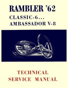 1962 AMC Ambassador, Classic Factory Shop Service Manual