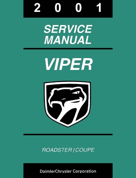 2001 Dodge Viper Factory Shop Service Manual