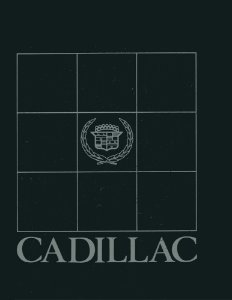 1984 Cadillac NO CIMARRON - CHASSIS Factory Shop Service Manual