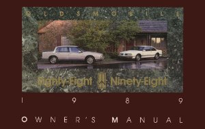 1989 Oldsmobile 88, 98 Owner's Manual