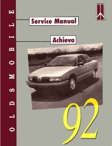 1992 Oldsmobile Achieva Factory Shop Service Manual