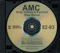 1982-83 AMC Full Line Body, Chassis & Electrical Service Manual sample image