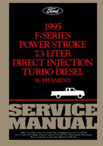 1995 Ford Truck 7.3L Diesel Engine Factory Shop Service Manual
