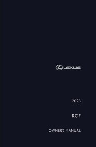 2023 Lexus RC F Owner's Manual