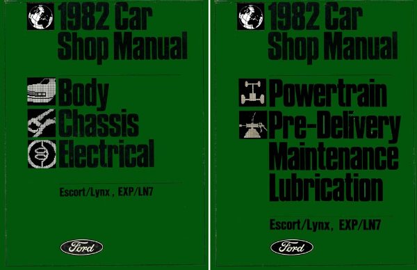 1982 Ford Escort, EXP, Lynx, LN7 Factory Shop Service Manual